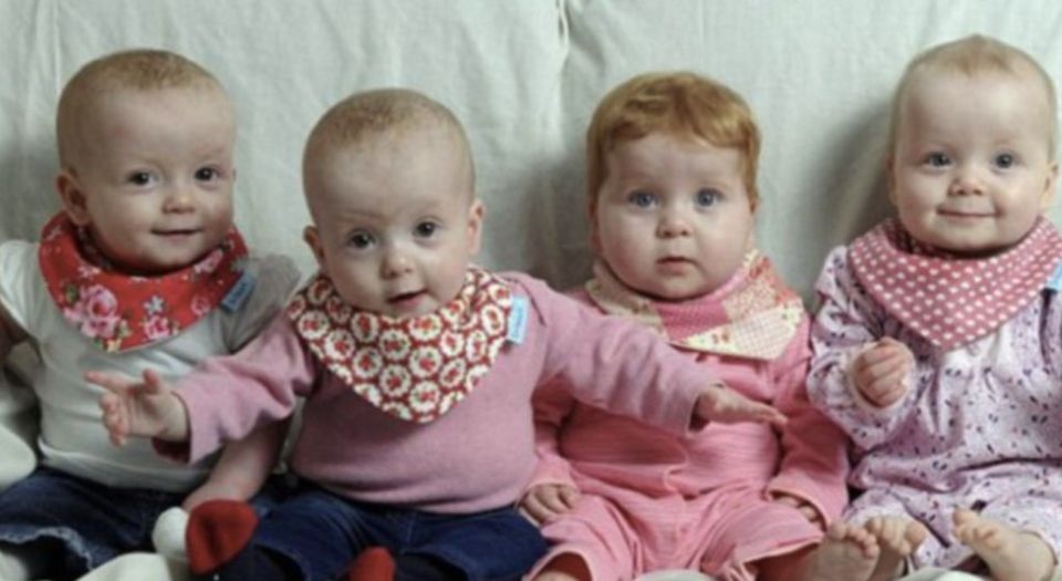The couple, who have been trying to have a baby for almost ten years, have created a unique story- with quadruplet daughters. One couple and four joyful children.