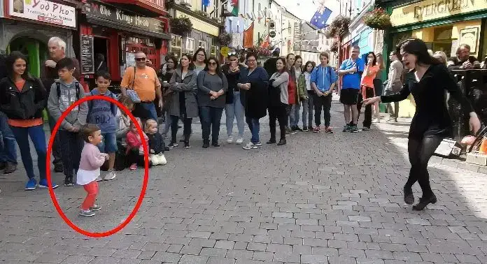 Crowd Watches Professional Irish Dancer But Then Tiny Fan Steals the Show