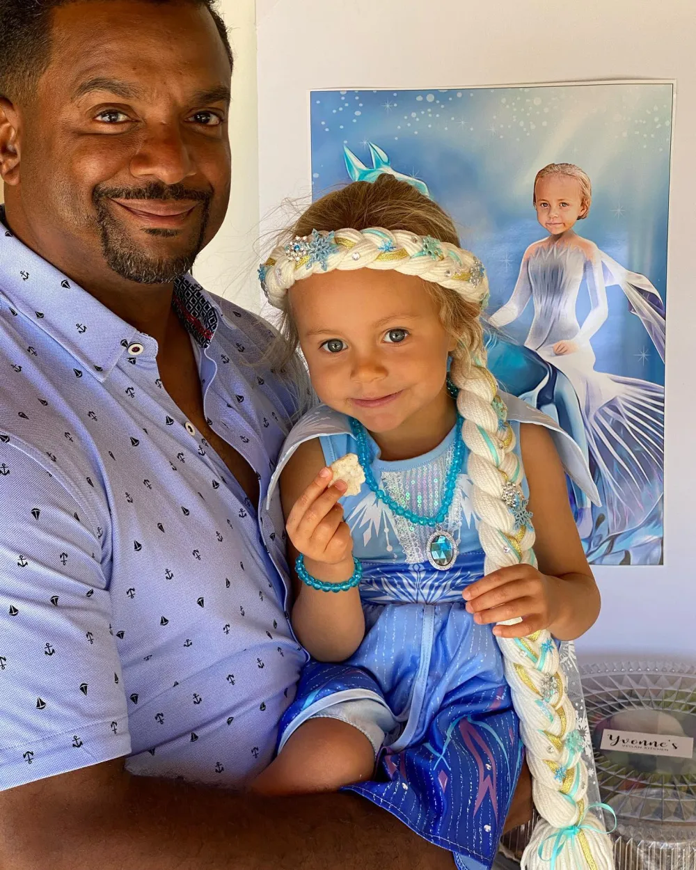 «Alfonso Ribeiro, star of “Fresh Prince,” posts a heartbreaking picture of his daughter one day before her fourth birthday.»😱😥.