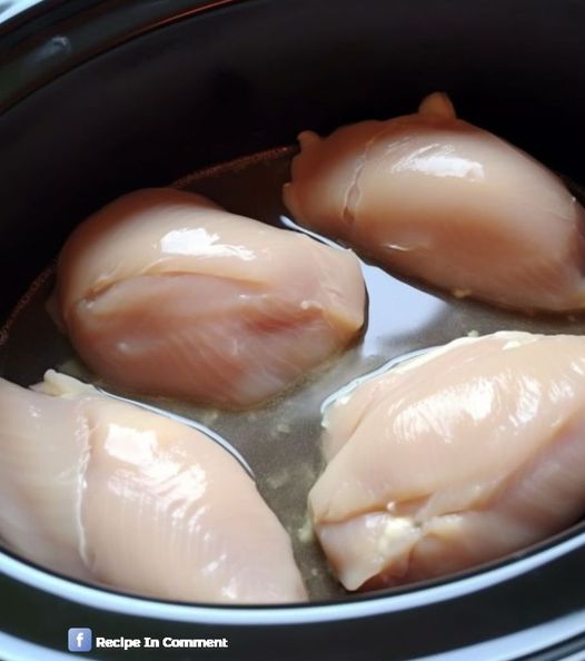 Put chicken in a crock pot and after just 5 minutes of prep, you’ll have the best dinner ever