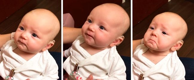 Baby hears mother’s voice for the first time