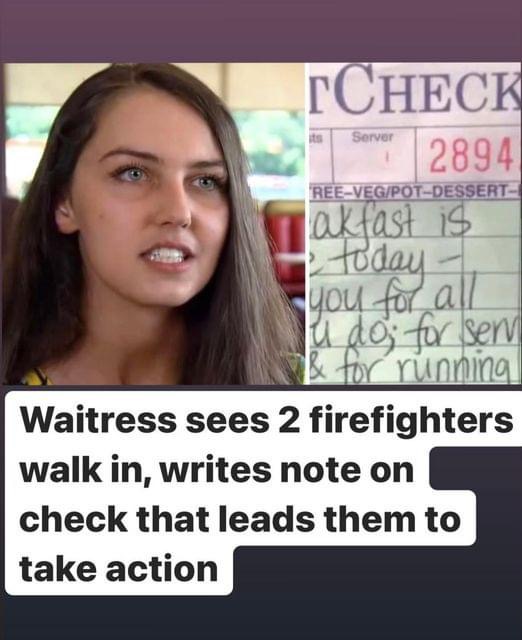 Firefighters Change Girl’s Life After She Pays Their Bill
