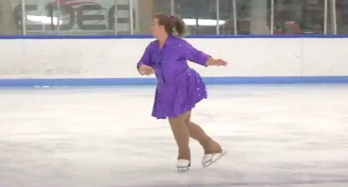 Adult Figure Skater Lights Up Rink With Her Grace