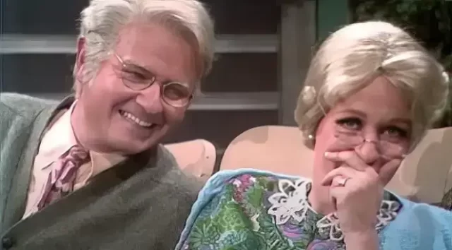 Carol and Harvey Can’t Stop Laughing at Their Own Jokes in ‘Old Folks’ Sketch