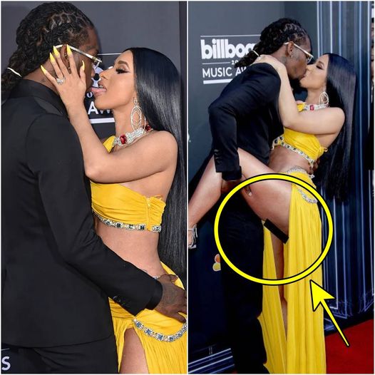 Watch now, Video of Cardi B and Offset’s tongue kicking each other right on stage and accidentally revealing her underwear when pulling her leg