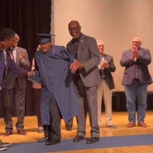 106 Year old man Graduates in High School