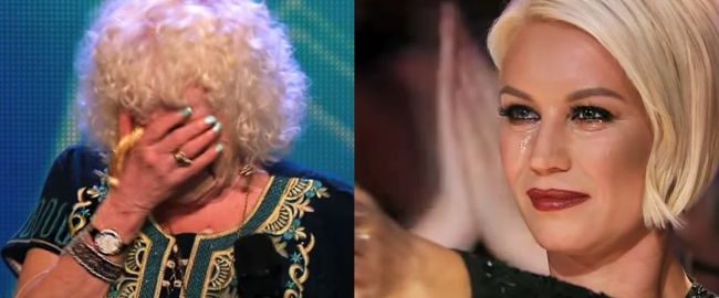 The 81-year-old grandmother came on stage and sang with a powerful voice