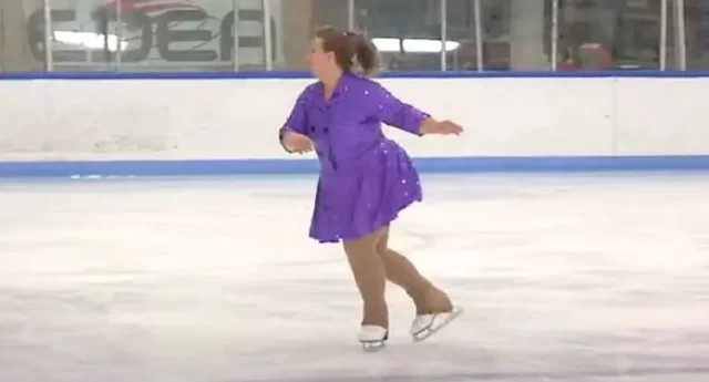 Adult Figure Skater Lights Up Rink With Her Grace