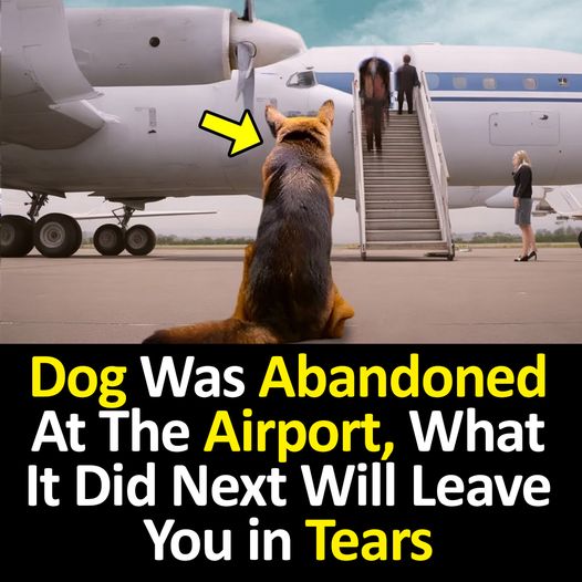 Dog Was Abandoned At The Airport. What It Did Next Will Leave You in Tears