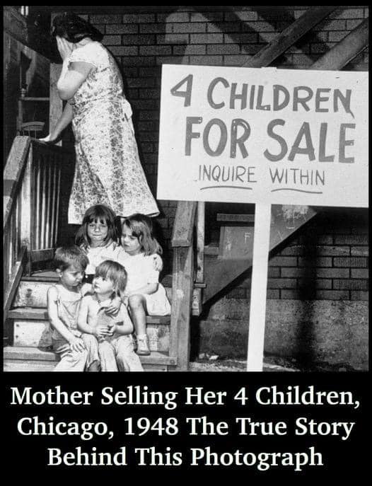 Tragic Story Behind The ‘Children for Sale’ Photo from the 1940s