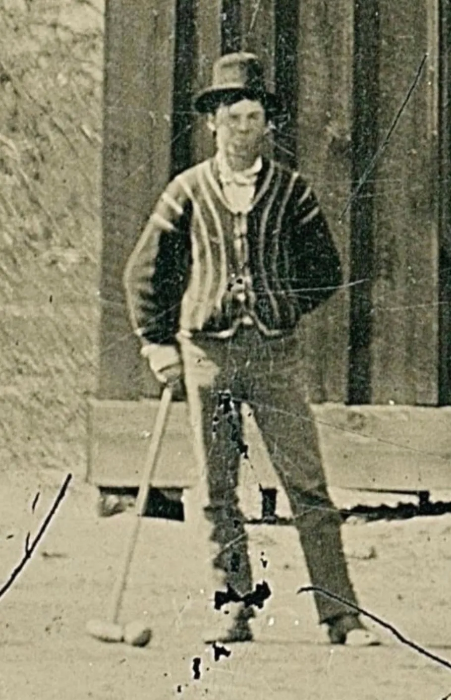 He paid $2 at a flea market for an old photograph