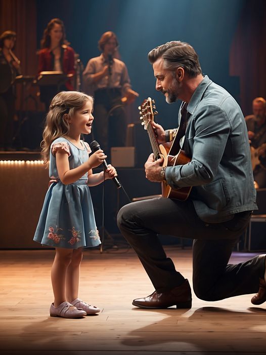 A superstar asks a little girl to sing. Seconds later, the girl brought the entire hall to its feet