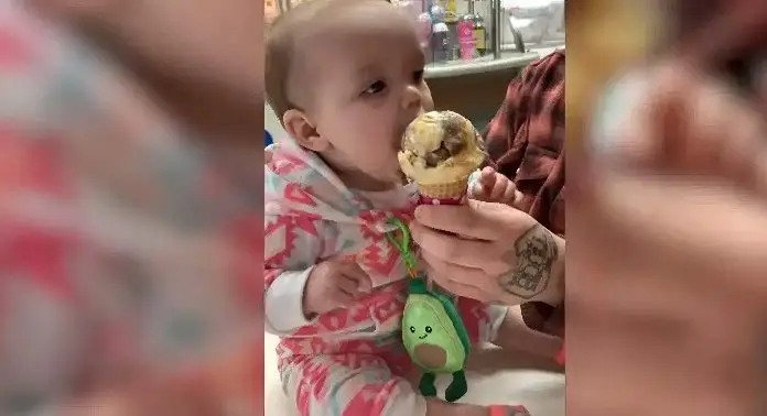 Baby Tries Ice Cream for First Time – His Reaction is Will Have You in Stitches