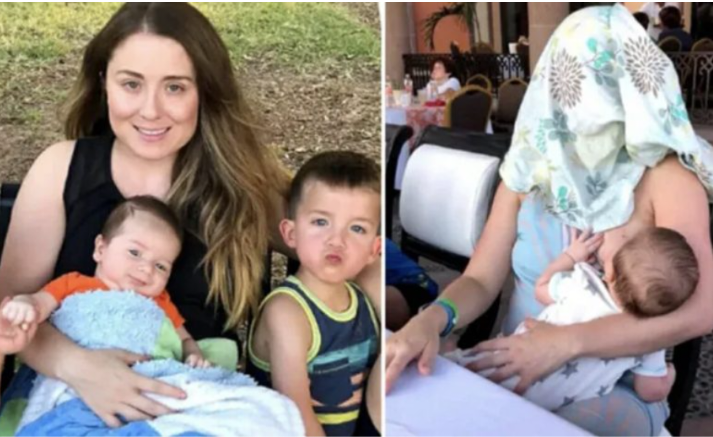 Texas mom breastfeeds newborn son at a restaurant, then stranger asks her to cover up