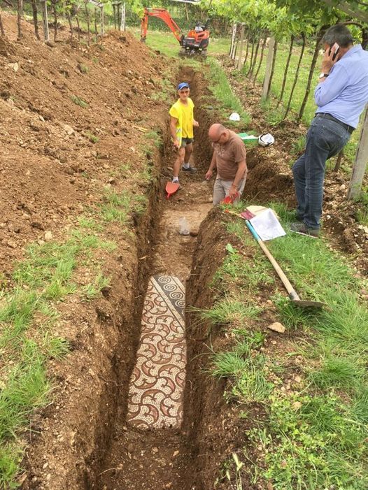 ANCIENT ITALIAN VILLA REVEALS HIDDEN ROMAN MOSAIC