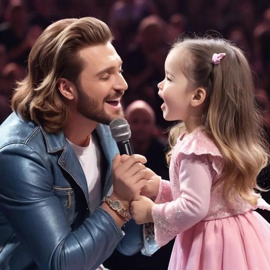 A superstar asks a little girl to sing. Seconds later, the girl brought the entire hall to its feet