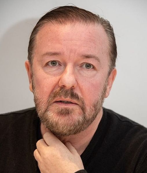 Ricky Gervais can’t hold back his tears
