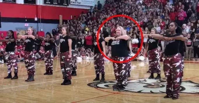 Students Lose Their Mind When School Principal Joins In with Dance Team