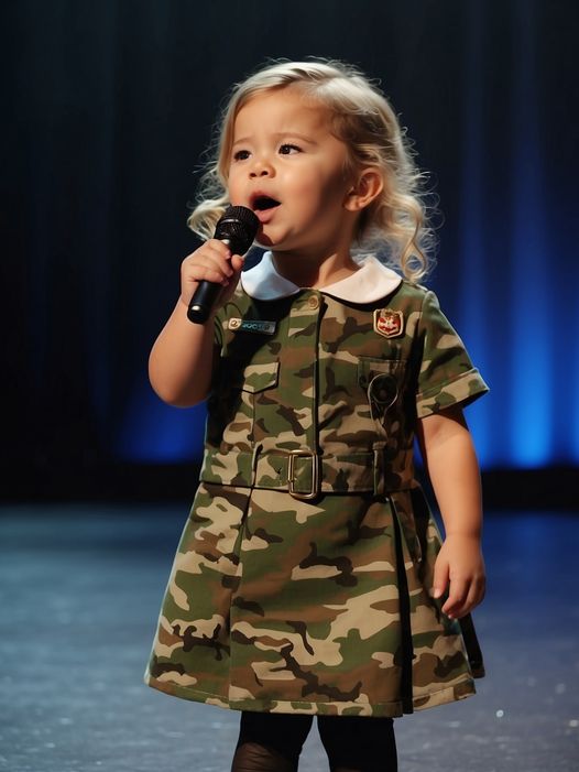 Upon hearing the remarkable voice of the young girl, the jurors were moved to kneel down in front of her.