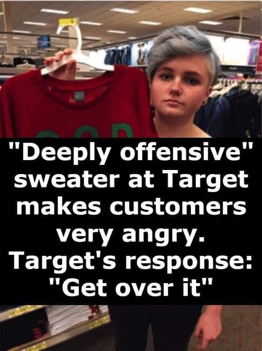 Woman thinks sweater at Target is offensive