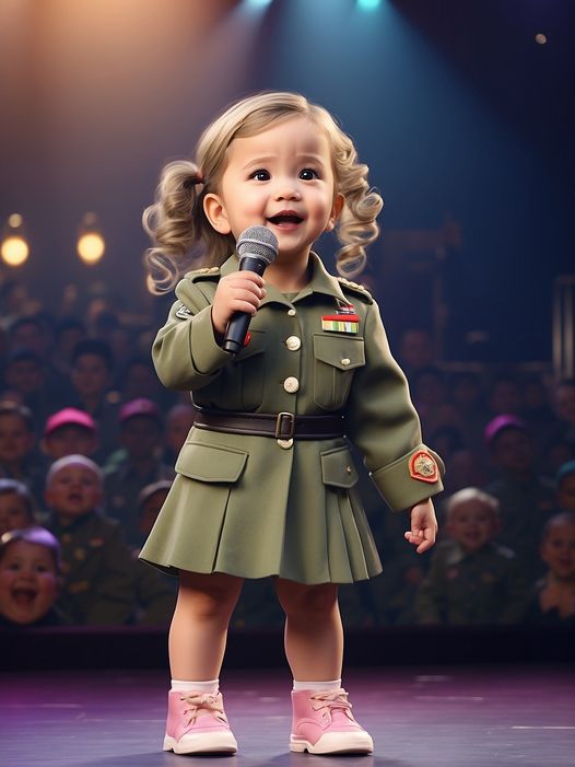 Upon hearing the remarkable voice of the young girl, the jurors were moved to kneel down in front of her.