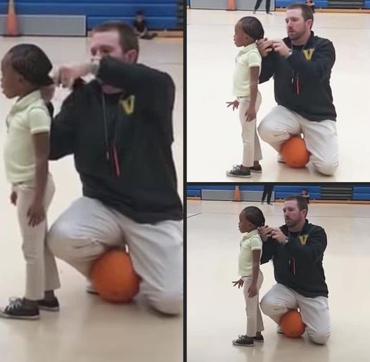 Coach Goes Viral Online For This One Act During Kids’ in Basketball Game.