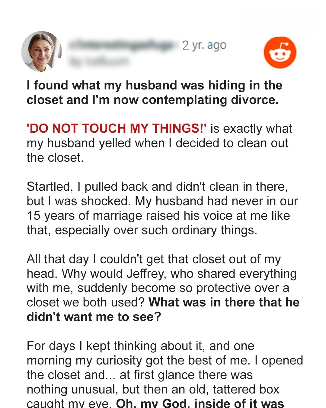 My Husband Forbade Me to Touch the Closet – I Listened to My Gut and Found Out His Secret