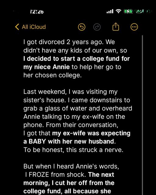 I Cut My Niece Off from the College Fund After I Overheard Her Conversation with My Ex-wife
