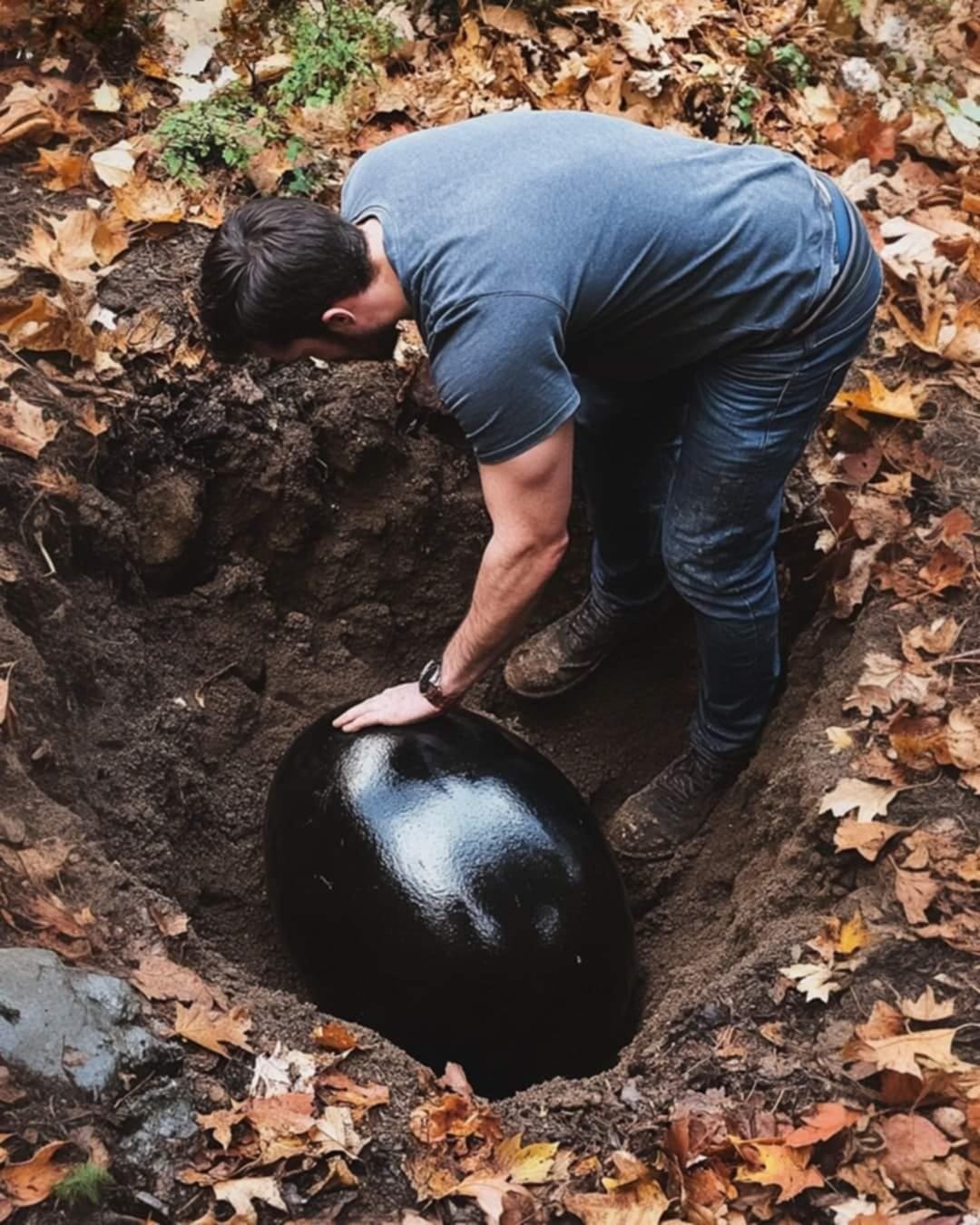 I Returned Early to Surprise My Husband Only to Find Him Burying a Large Black Egg in Our Garden – Its Mystery Brought Us Closer