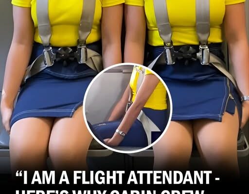 Flight Attendant Reveals Surprising Reason Why Cabin Crew Sits On Their Hands During Take Off and Landing