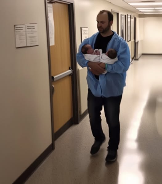 Unexpectedly Saw My Husband in a Luxury Suit Leaving a Maternity Clinic with Two Babies in His Arms
